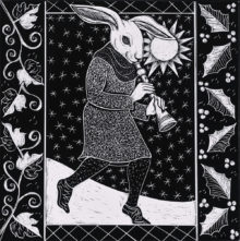 Rabbit Minstrel, 2019, 8" x 8"
