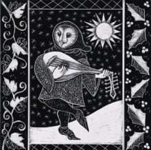 Owl Minstrel, 2019, 8" x 8"